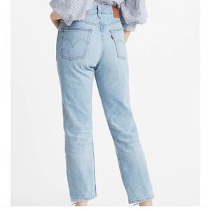 Levi's 501 Original Cropped Jeans Women's 30 Straight Leg High Rise Button Fly